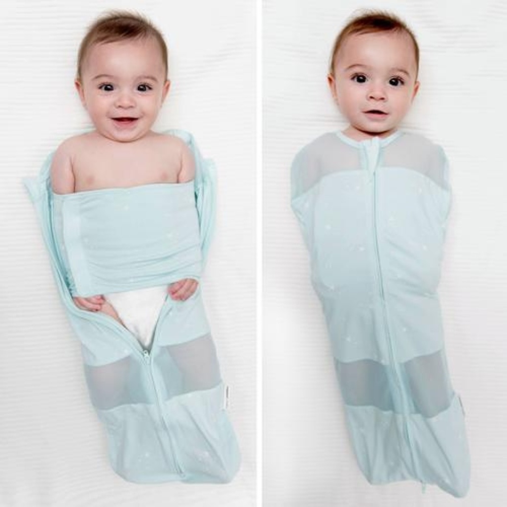 Sleepea Swaddle Size Small Aqua Like New